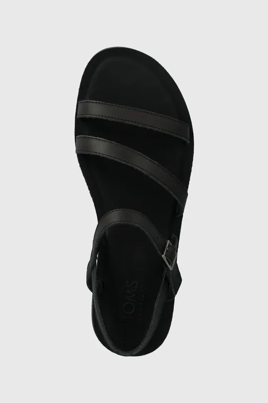 crna Kožne sandale Toms Kira