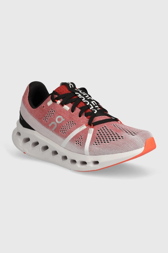 czerwony On-running buty do biegania Cloudsurfer Damski