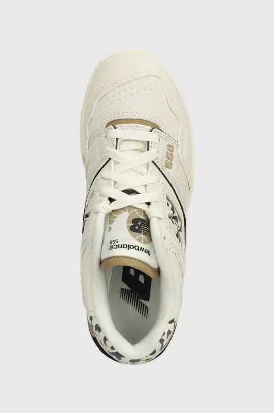 white New Balance suede sneakers BBW550QA
