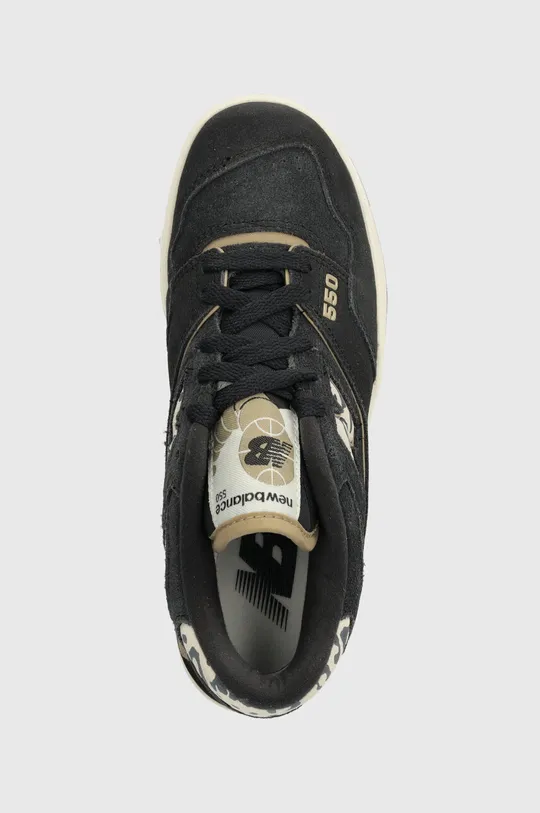 black New Balance suede sneakers BBW550QB