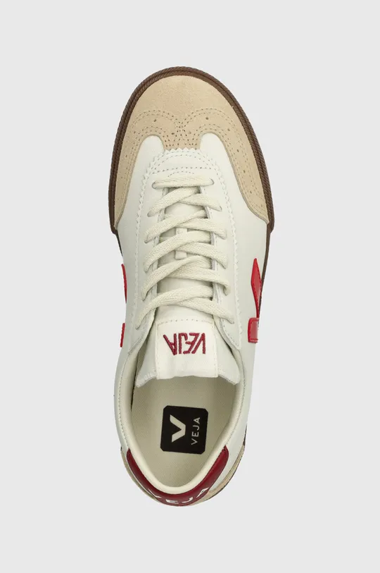 white Veja leather plimsolls Volley