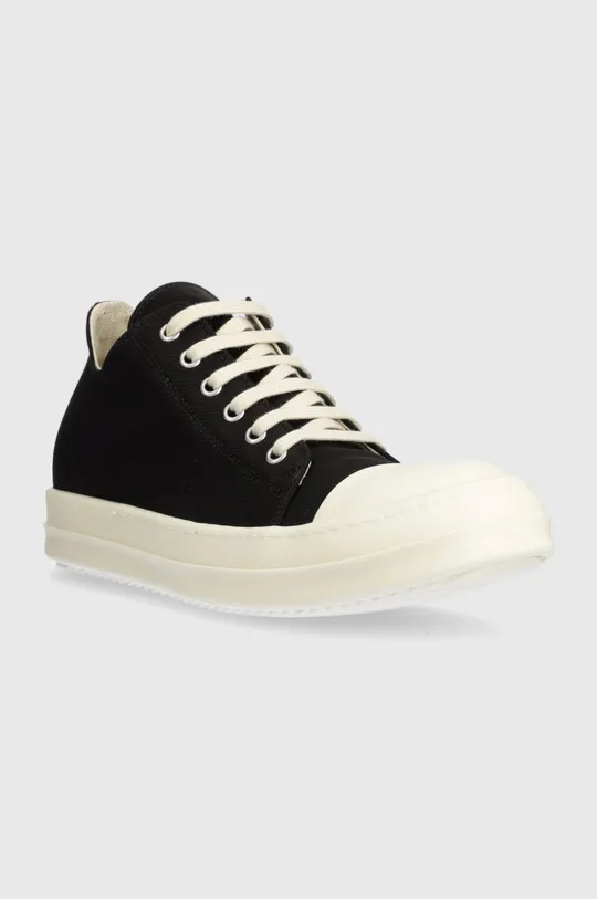 Tenisice Rick Owens Woven Shoes Low Sneaks crna