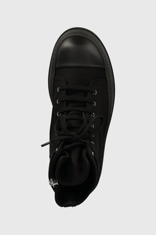 negru Rick Owens tenisi Woven Shoes Double Bumper Sneaks