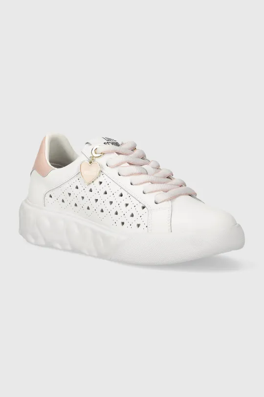 λευκό Δερμάτινα αθλητικά παπούτσια Love Moschino Γυναικεία