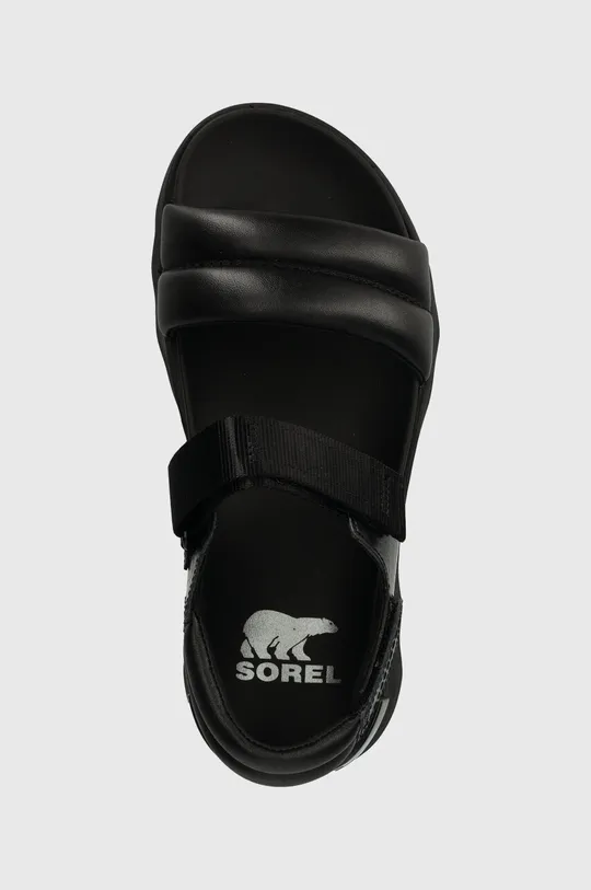 czarny Sorel sandały skórzane VIIBE SANDAL