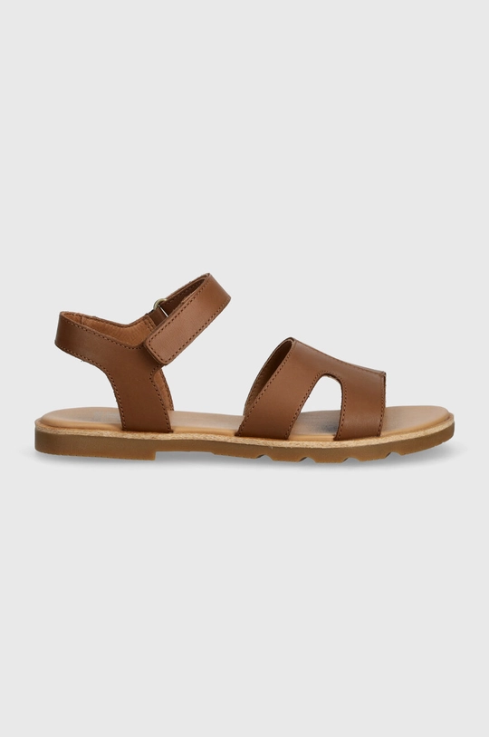 Δερμάτινα σανδάλια Sorel ELLA III ANKLE STRAP καφέ