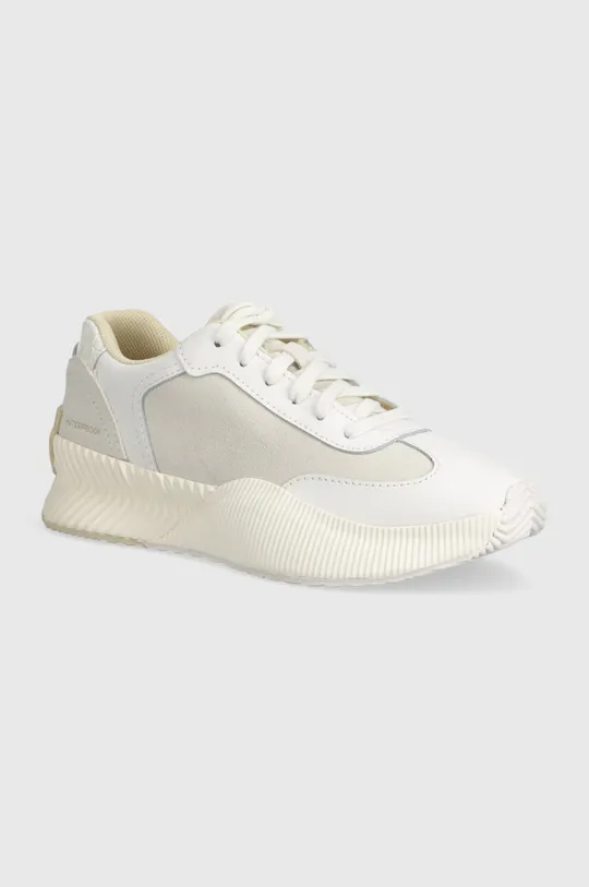 biały Sorel sneakersy skórzane ONA BLVD CLASSIC WP Damski
