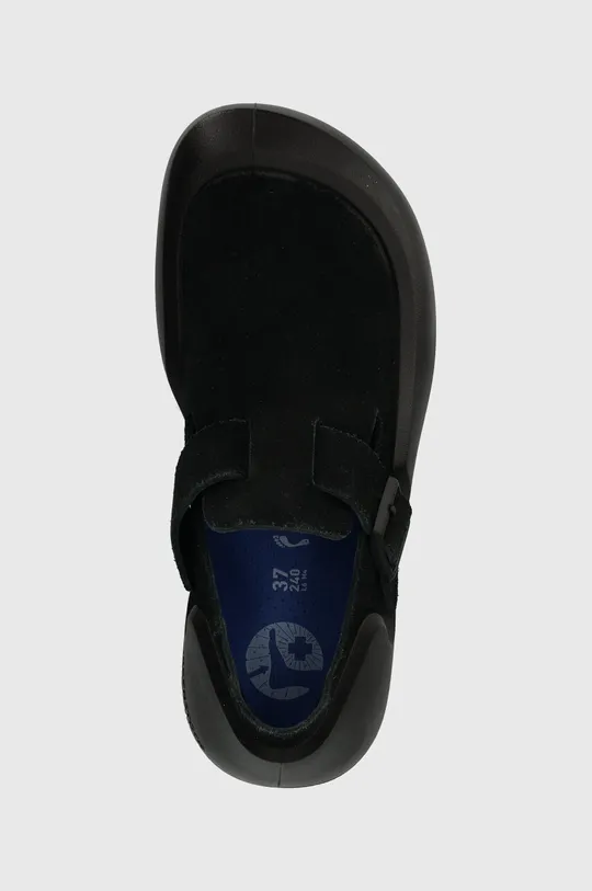 negru Birkenstock pantofi de piele intoarsa Reykjavik