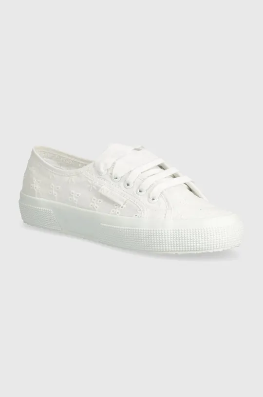 λευκό Πάνινα παπούτσια Superga 2750 FLOWER SANGALLO Γυναικεία