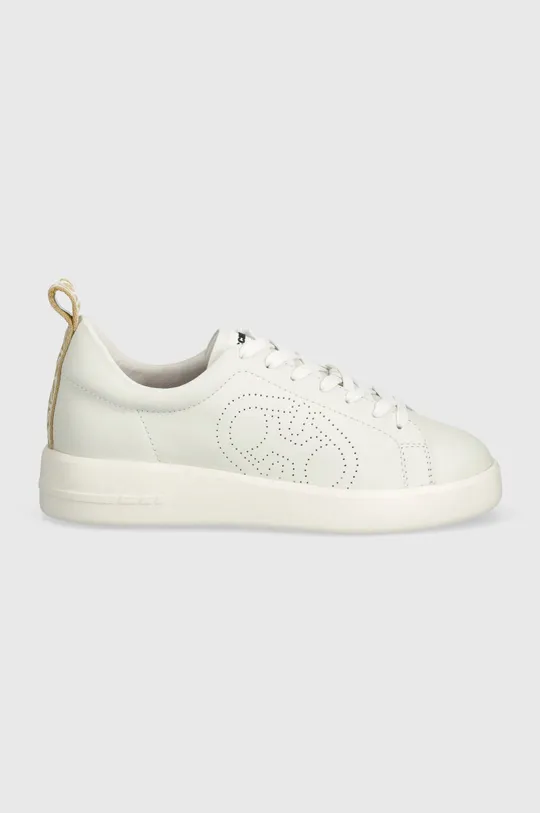 Δερμάτινα αθλητικά παπούτσια Coccinelle λευκό