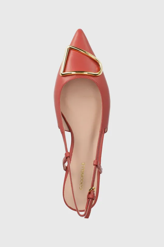 piros Coccinelle bőr balerina cipő