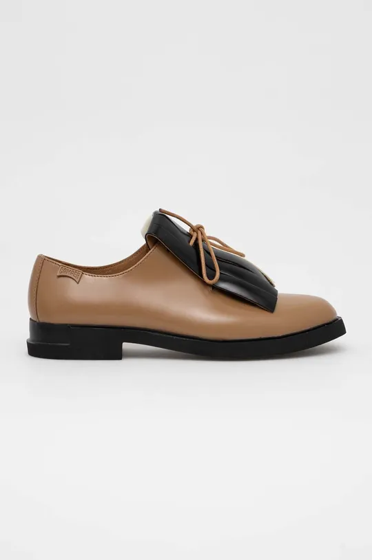 Шкіряні туфлі Camper TWS коричневий