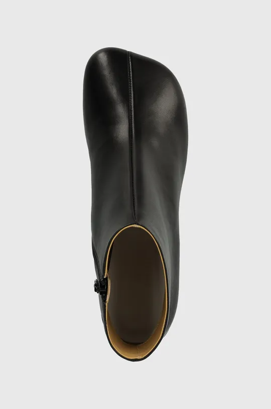 černá Kožené kotníkové boty MM6 Maison Margiela Ankle Boots