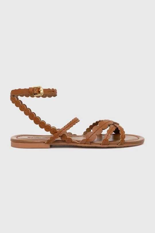 hnedá Kožené sandále See by Chloé Dámsky
