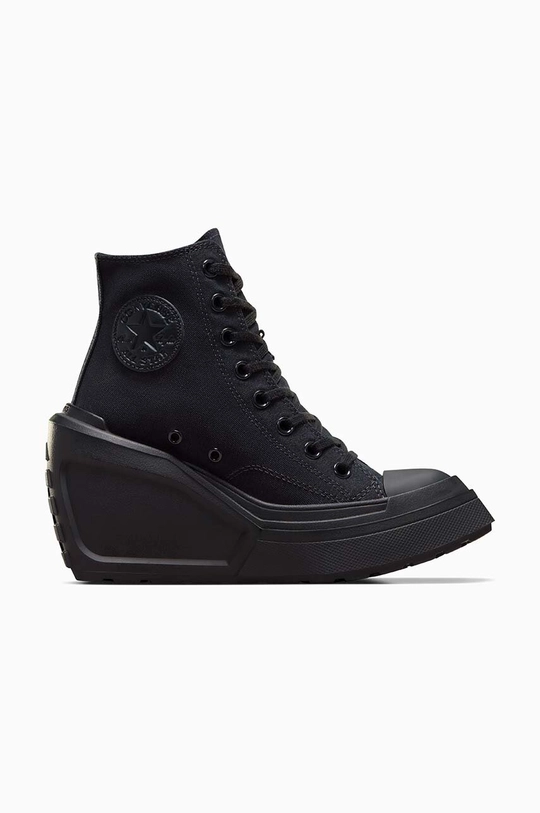 μαύρο Πάνινα παπούτσια Converse Chuck 70 De Luxe Wedge Γυναικεία