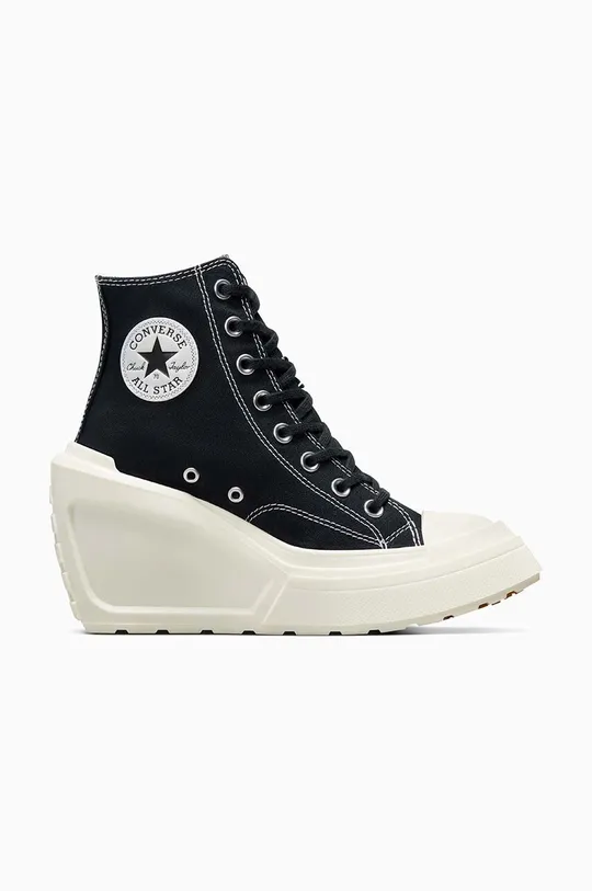 μαύρο Πάνινα παπούτσια Converse Chuck 70 De Luxe Wedge Γυναικεία