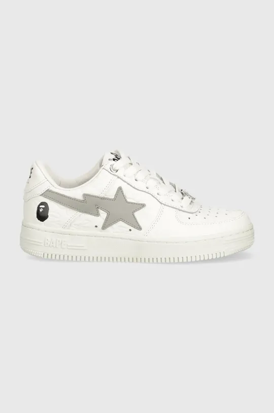 A Bathing Ape leather sneakers Bape Sta #3 L white