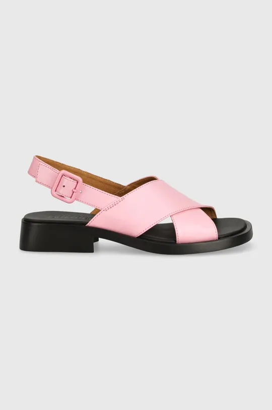 Шкіряні сандалі Camper Dana рожевий