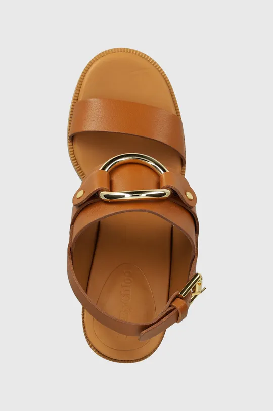 hnedá Kožené sandále See by Chloé Hana