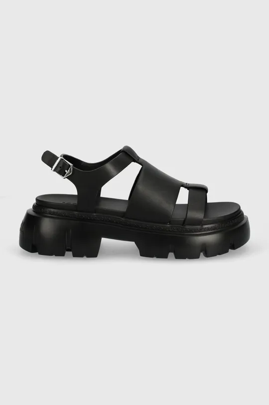 Шкіряні сандалі Karl Lagerfeld SUN TREKKA чорний