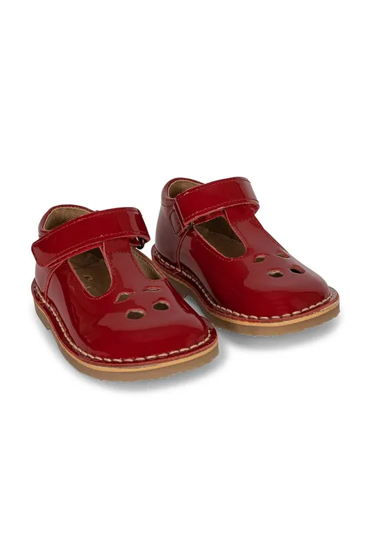 красный Детские кожаные полуботинки Konges Sløjd Для девочек