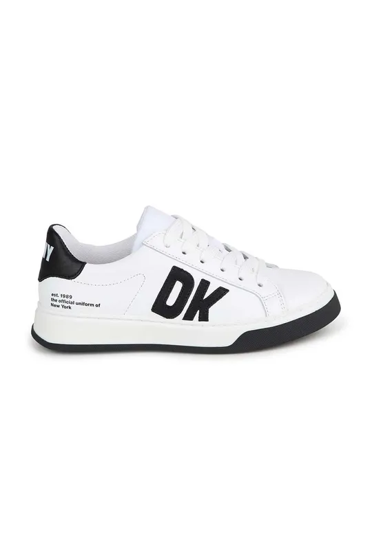 Παιδικά δερμάτινα αθλητικά παπούτσια Dkny λευκό