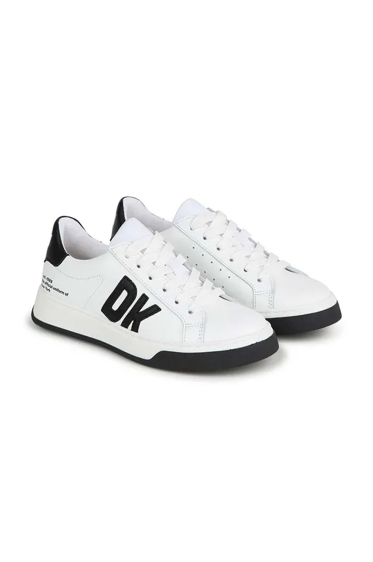 λευκό Παιδικά δερμάτινα αθλητικά παπούτσια DKNY Για κορίτσια