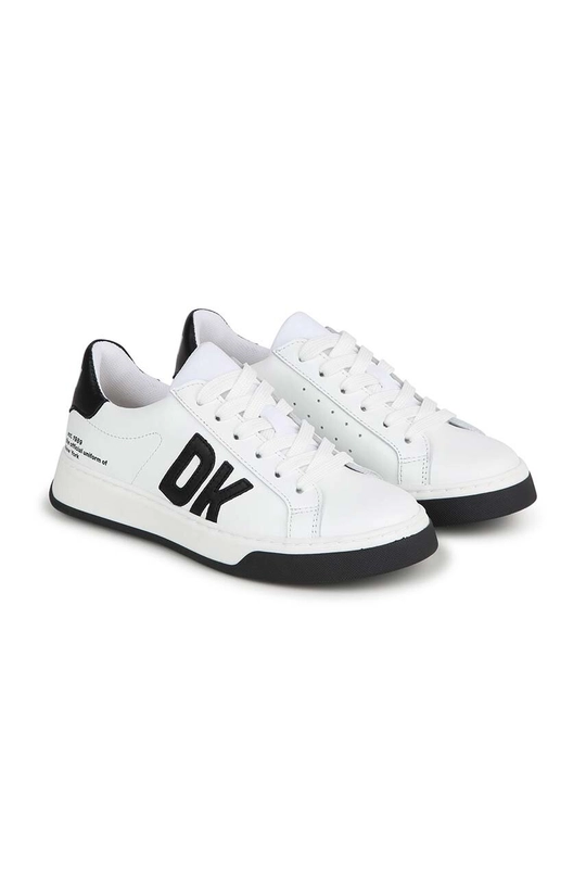 biały Dkny sneakersy skórzane dziecięce Dziewczęcy