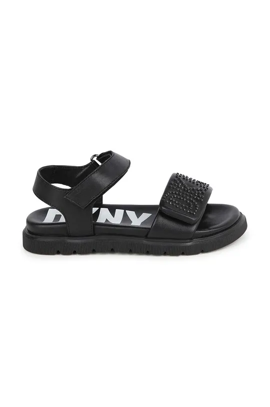 Dkny sandali in pelle bambino/a nero