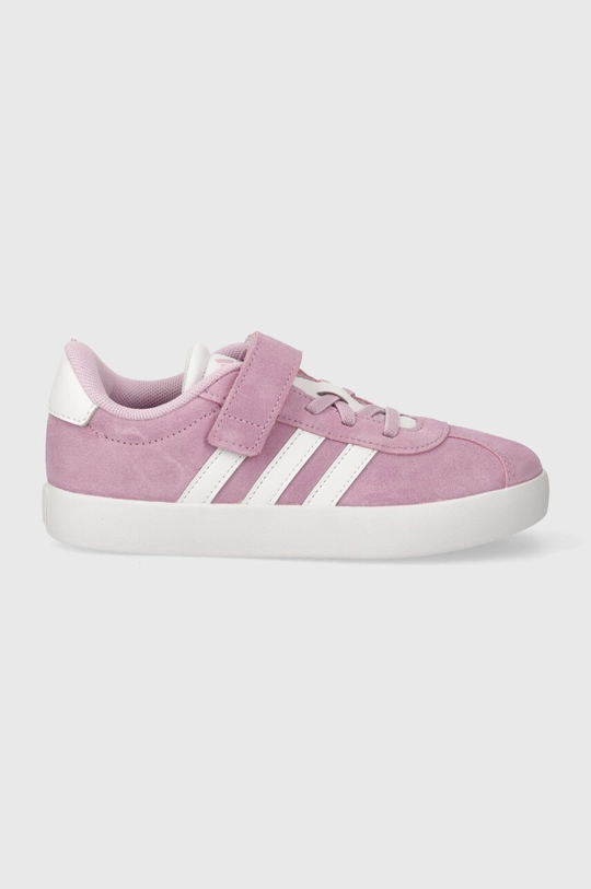 Παιδικά sneakers σουέτ adidas VL COURT 3.0 EL C μωβ