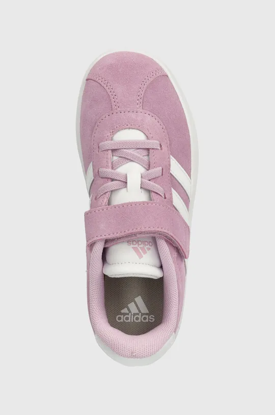 fioletowy adidas sneakersy zamszowe dziecięce VL COURT 3.0 EL C