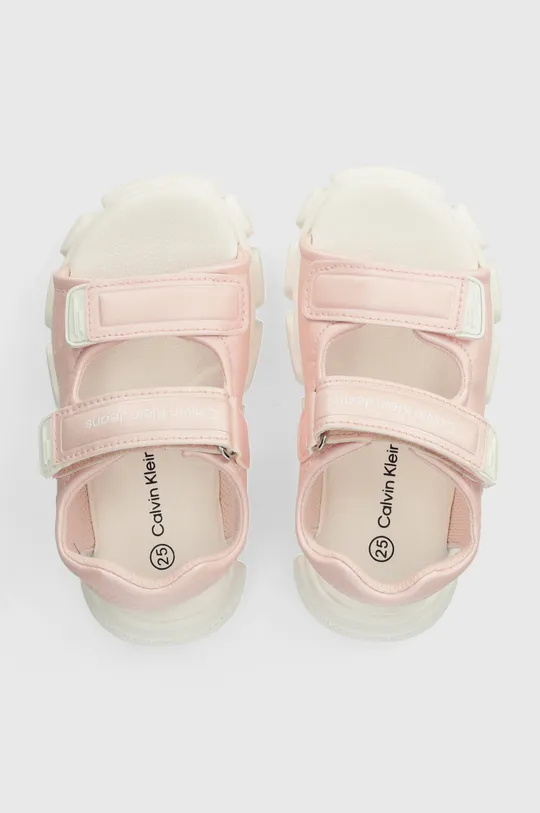 roza Otroški sandali Calvin Klein Jeans Dekliški