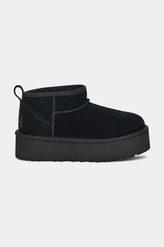 čierna Detské semišové snehule UGG CLASSIC ULTRA MINI PLATFORM Dievčenský