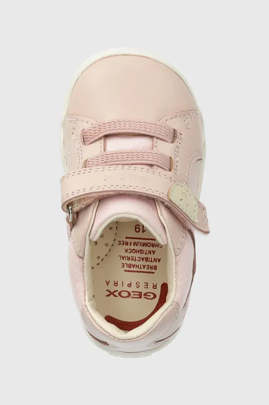 ροζ Παιδικά δερμάτινα αθλητικά παπούτσια Geox MACCHIA
