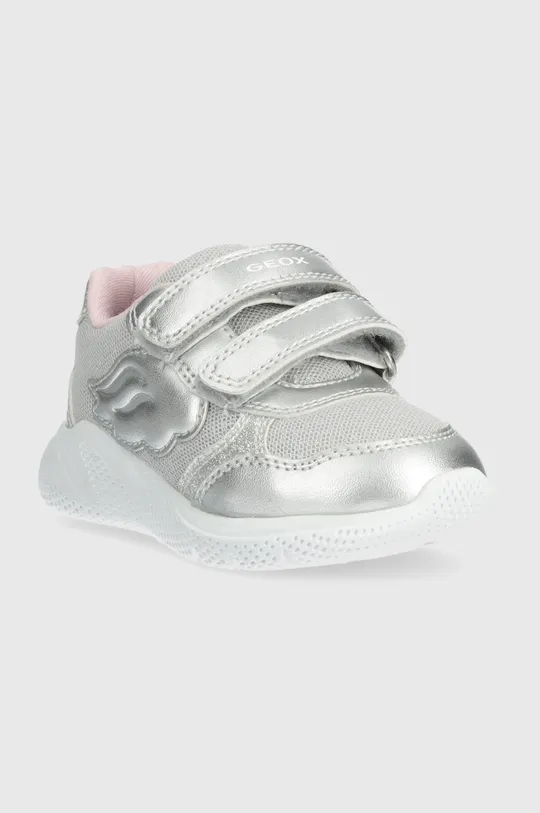 Geox scarpe da ginnastica per bambini SPRINTYE argento