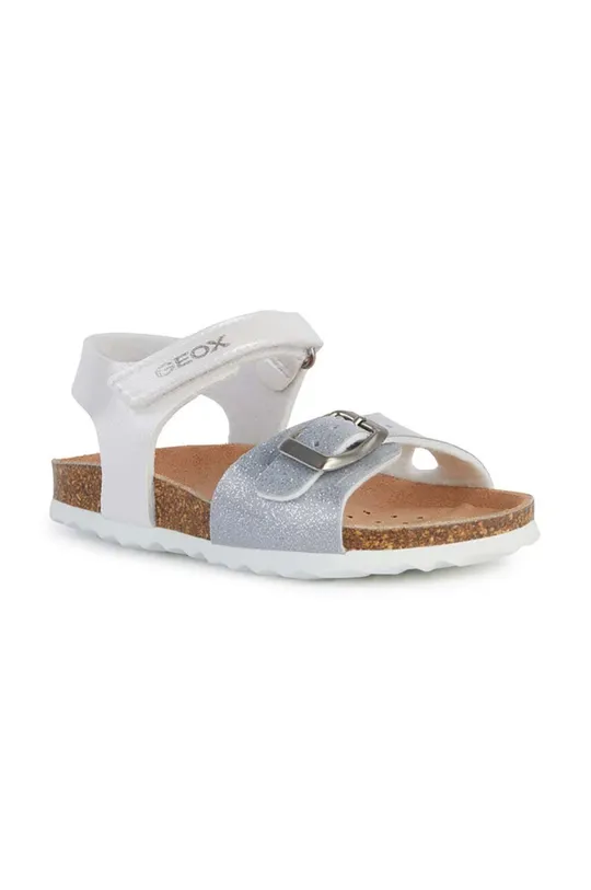 Παιδικά σανδάλια Geox SANDAL CHALKI ασημί