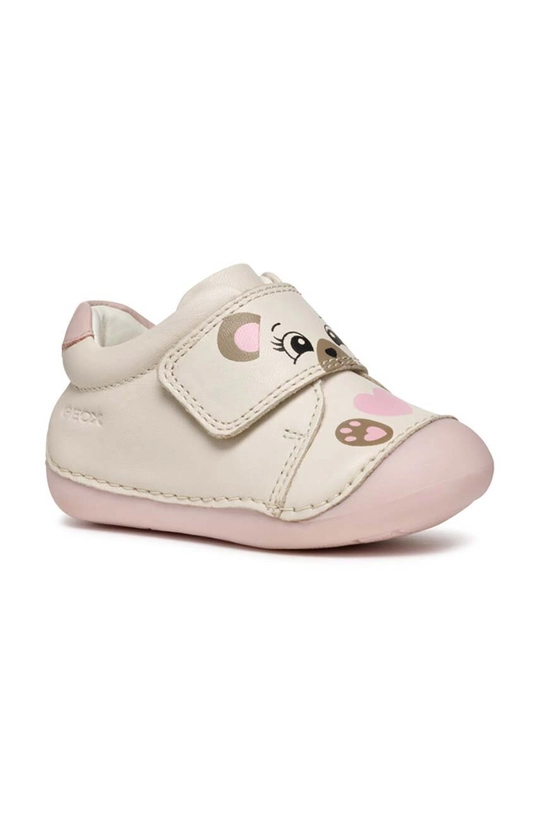 Geox scarpe basse in pelle bambini TUTIM prodotto per bambini rosa B3540B.00085.