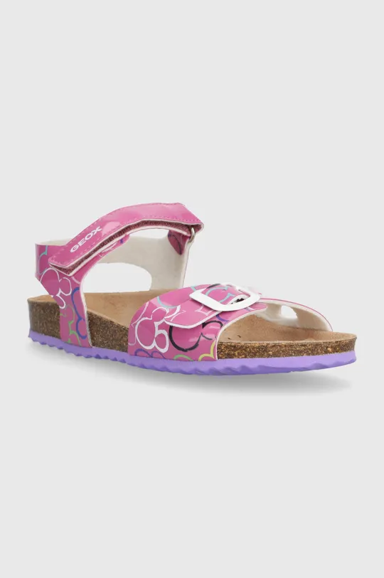 Otroški sandali Geox x Disney roza