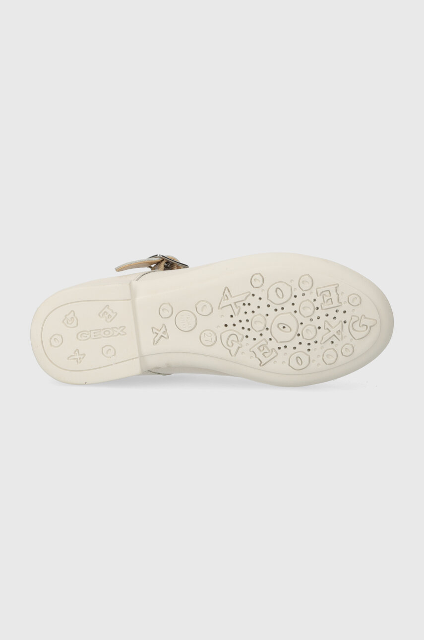 Geox Jr Plie' C, Ballerine Per Bambine Con Suola In Gomma E Tomaia Sintetica Traspirante, Colore Nero