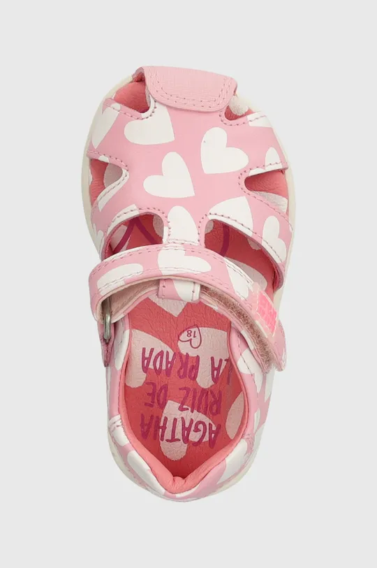 розовый Детские кожаные сандалии Agatha Ruiz de la Prada