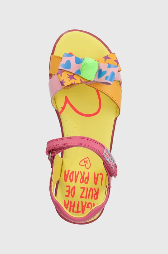 pisana Otroški usnjeni sandali Agatha Ruiz de la Prada