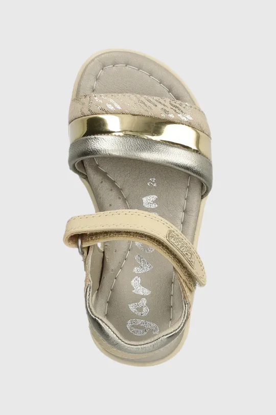béžová Detské kožené sandále Garvalin
