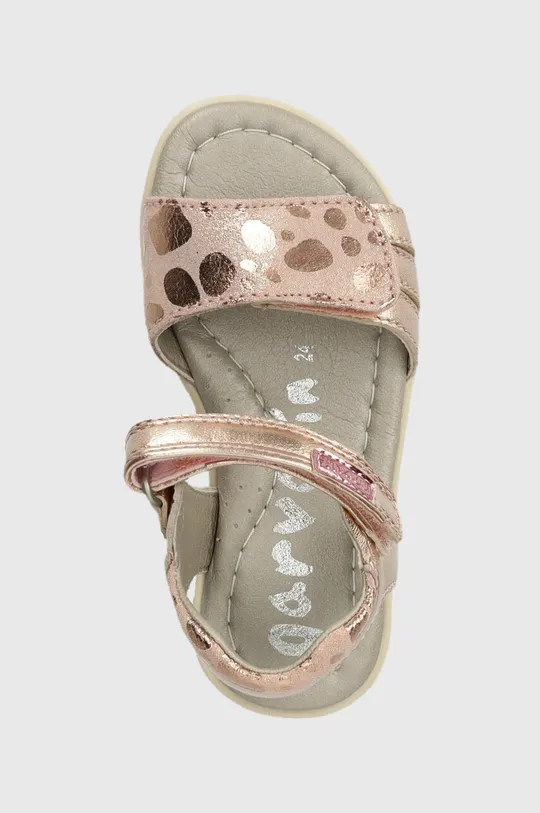 ružová Detské kožené sandále Garvalin