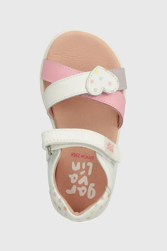 biela Detské kožené sandále Garvalin