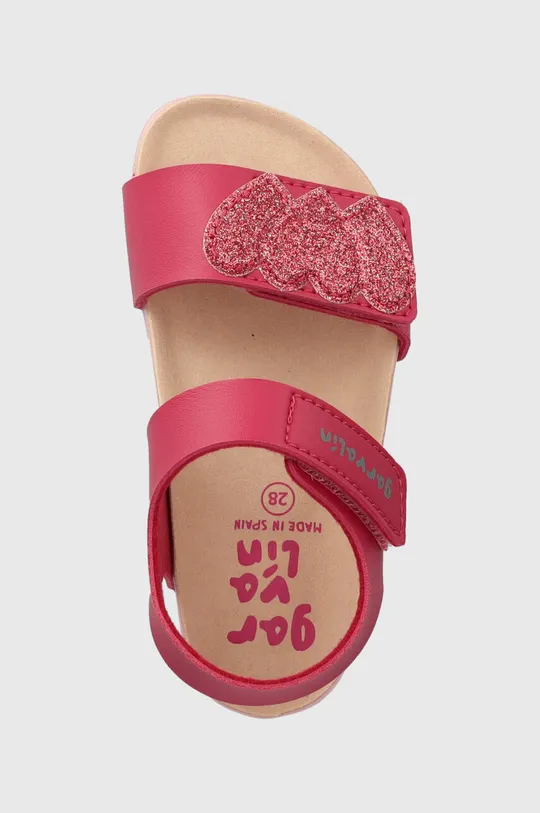 рожевий Дитячі шкіряні сандалі Garvalin