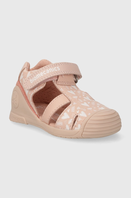 Biomecanics sandali in pelle bambino/a rosa