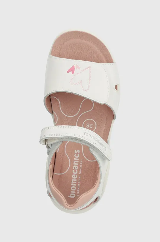 белый Детские кожаные сандалии Biomecanics