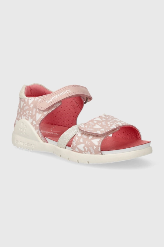 Biomecanics sandali in pelle bambino/a rosa