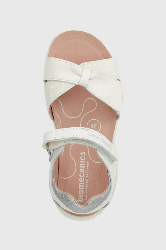 bela Otroški usnjeni sandali Biomecanics