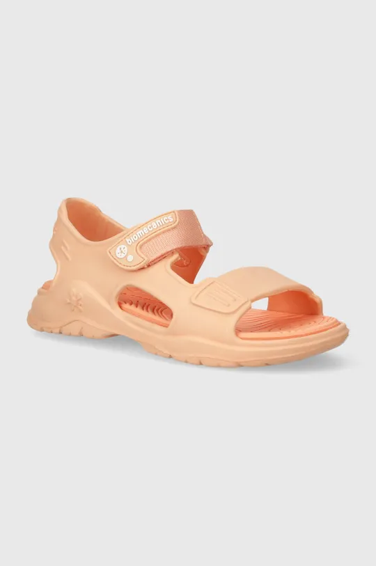 oranžová Detské sandále Biomecanics Dievčenský